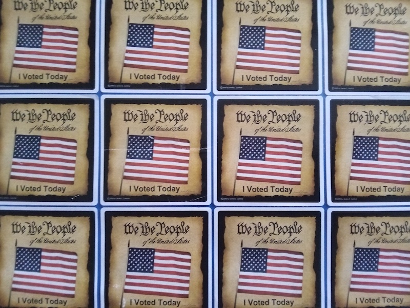 We the People - I Voted Today stickers
