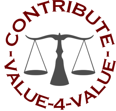 Value for Value Contribution Value for Value Contribution text around a scale